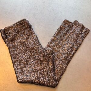 Ralph Lauren Sequin Pants in Silver and Brown